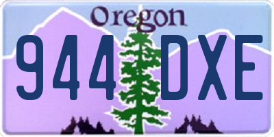 OR license plate 944DXE