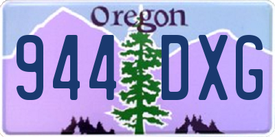 OR license plate 944DXG