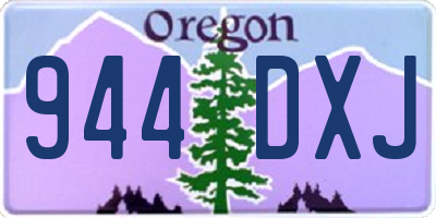 OR license plate 944DXJ