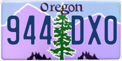 OR license plate 944DXO