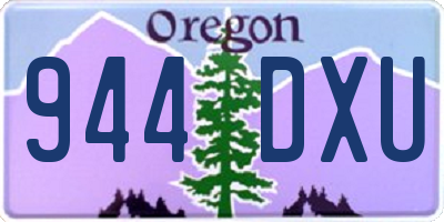 OR license plate 944DXU