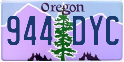 OR license plate 944DYC