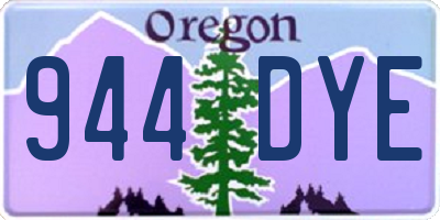 OR license plate 944DYE