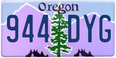 OR license plate 944DYG