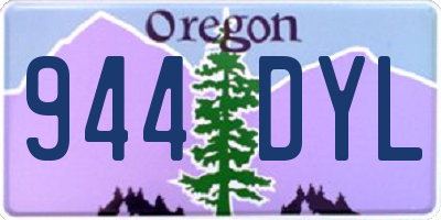 OR license plate 944DYL