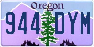 OR license plate 944DYM
