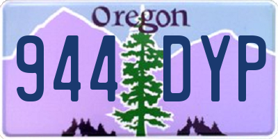 OR license plate 944DYP