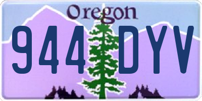 OR license plate 944DYV
