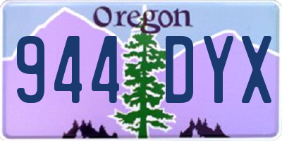 OR license plate 944DYX