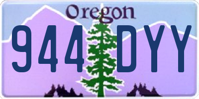 OR license plate 944DYY