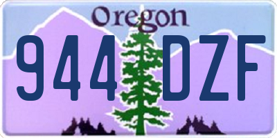 OR license plate 944DZF
