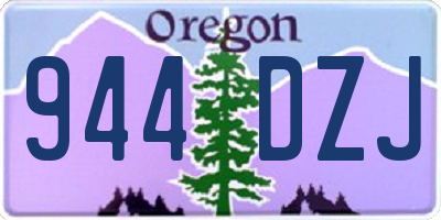 OR license plate 944DZJ