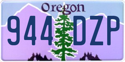 OR license plate 944DZP