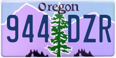 OR license plate 944DZR
