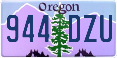 OR license plate 944DZU