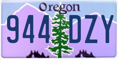 OR license plate 944DZY