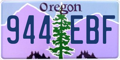 OR license plate 944EBF