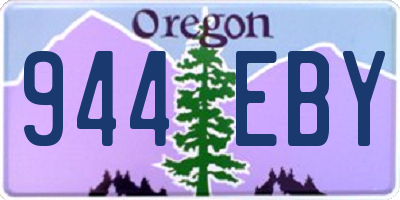 OR license plate 944EBY