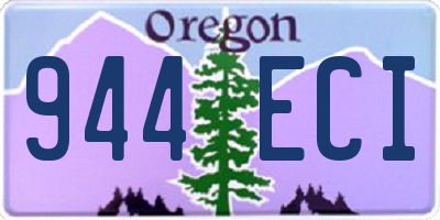 OR license plate 944ECI