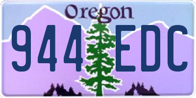 OR license plate 944EDC