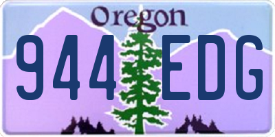 OR license plate 944EDG