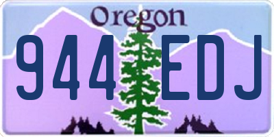 OR license plate 944EDJ