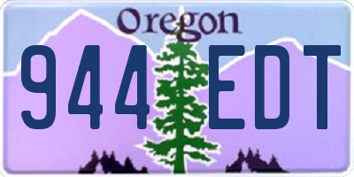 OR license plate 944EDT