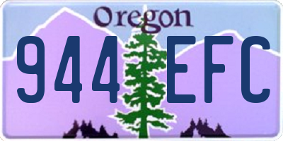 OR license plate 944EFC