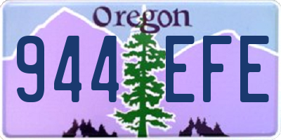 OR license plate 944EFE