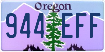 OR license plate 944EFF