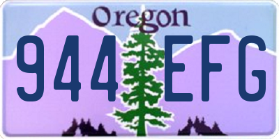 OR license plate 944EFG