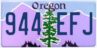 OR license plate 944EFJ