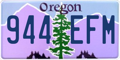 OR license plate 944EFM