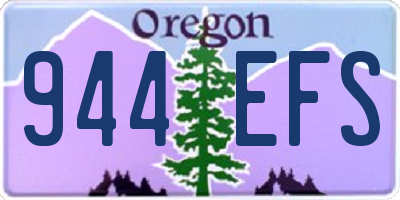 OR license plate 944EFS