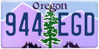 OR license plate 944EGD
