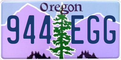 OR license plate 944EGG