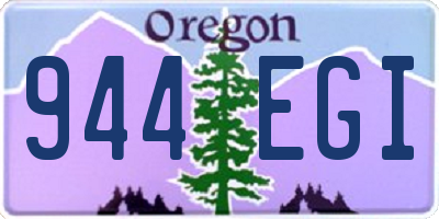 OR license plate 944EGI