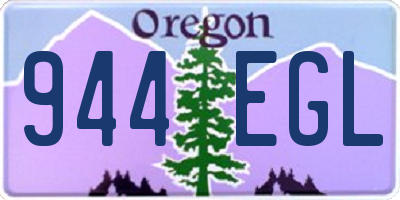 OR license plate 944EGL