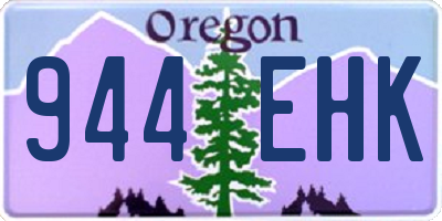 OR license plate 944EHK