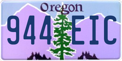 OR license plate 944EIC