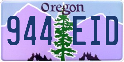 OR license plate 944EID