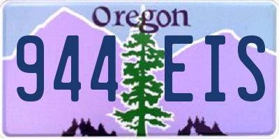 OR license plate 944EIS