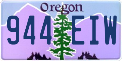 OR license plate 944EIW