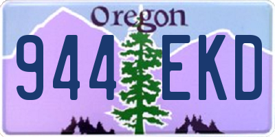 OR license plate 944EKD