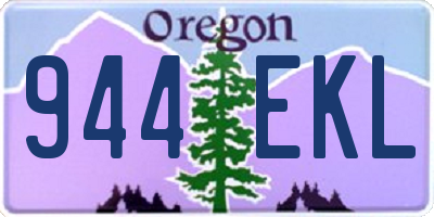 OR license plate 944EKL