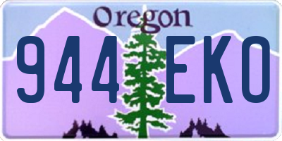 OR license plate 944EKO