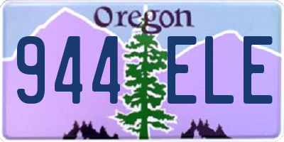 OR license plate 944ELE