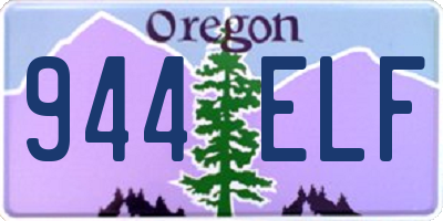 OR license plate 944ELF