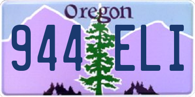 OR license plate 944ELI
