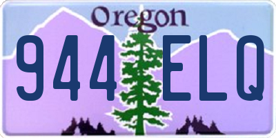 OR license plate 944ELQ